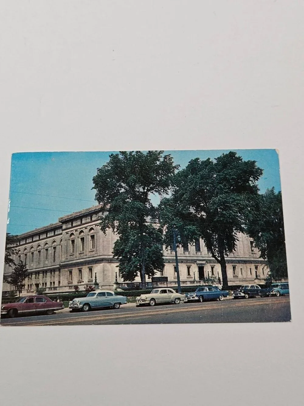 Detroit Public Library Woodward Avenue Detroit Michigan Postcard
